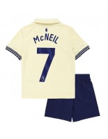 Everton Dwight McNeil #7 Venkovní dres pro děti 2025-26 Krátký Rukáv (+ trenýrky)